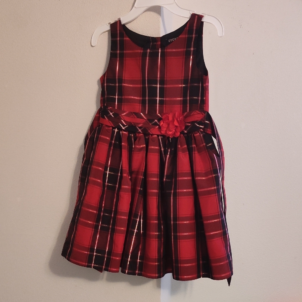 Plaid Red Kids Dress
